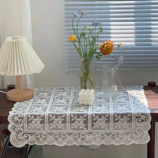 Tablecloth Retro European Style Table Cover French Embroidered Table Cloth