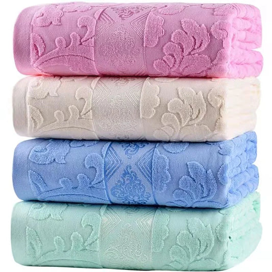 Summer Blankets For Beds Soft Warm 100% Cotton Single Double Size Solid Jacquard