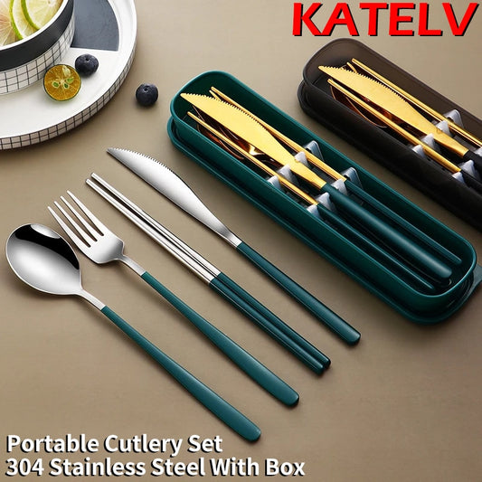 304 Tableware Set Portable Cutlery Set Dinnerware Set