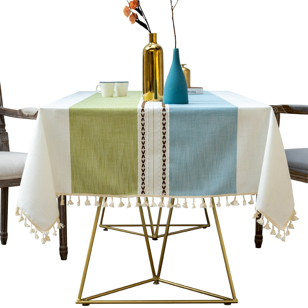 Battilo Linen Tablecloth Rectangular Tables Cloth