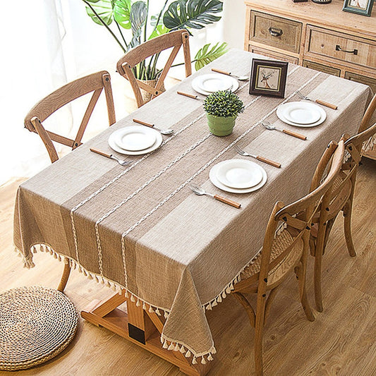 Battilo Linen Tablecloth Rectangular Tables Cloth