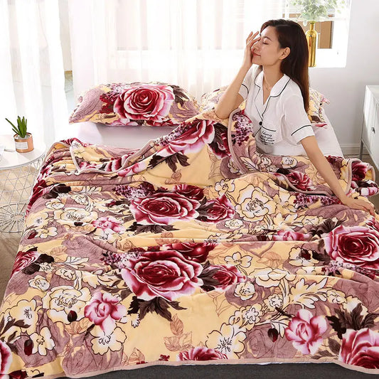 Blanket Super Soft Coral Velvet Blanket Double Bed Single Flannel Cover Blanket